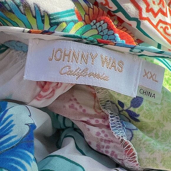 Johnny Was California PAULA TIERED MINI DRESS Size XXL - Picture 2 of 14